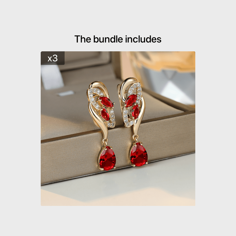 Flower Dangle Earrings for Women