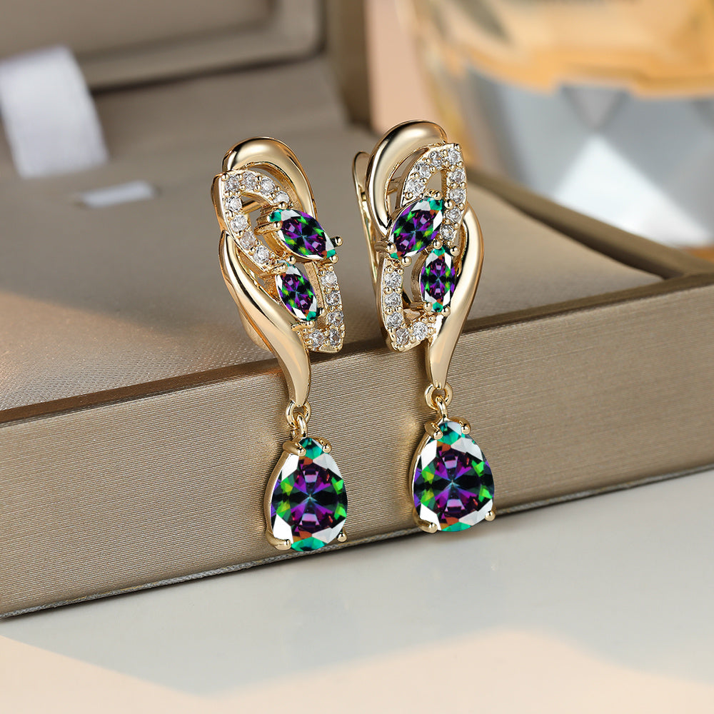 Flower Dangle Earrings for Women