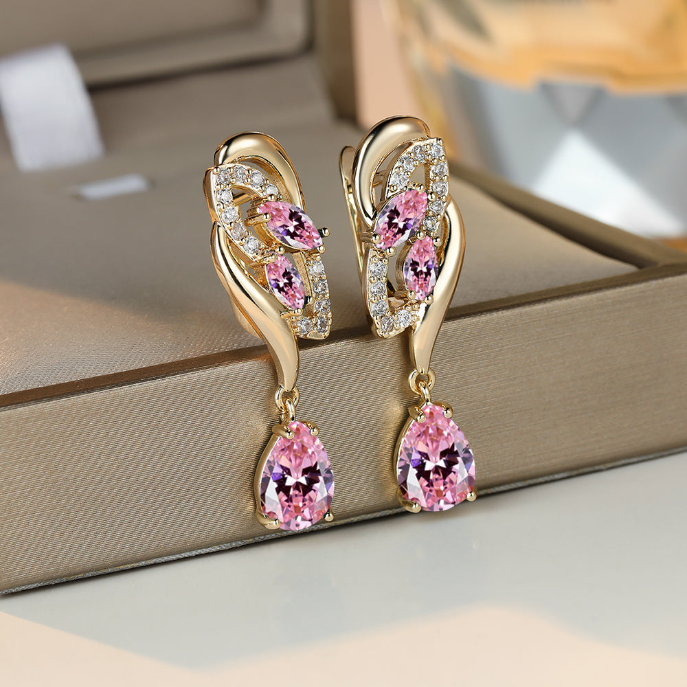Flower Dangle Earrings for Women