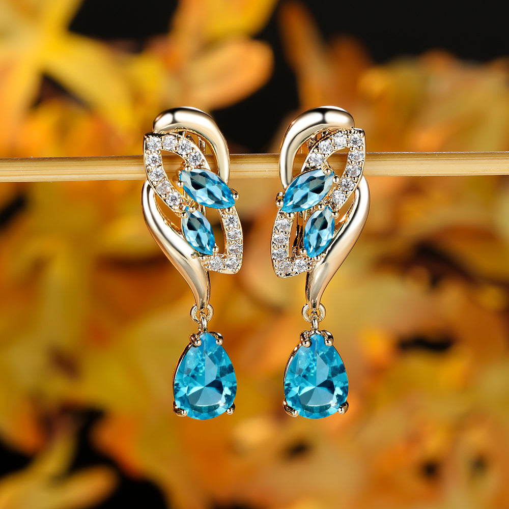 Flower Dangle Earrings for Women
