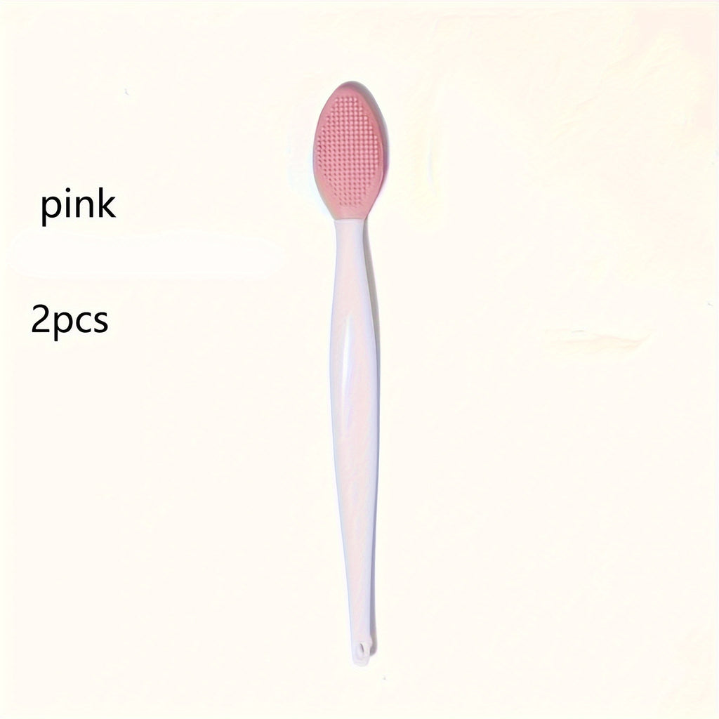 Light Beige Silicone Brush Exfoliating Nose Clean Brushes Tools with Replacement Head