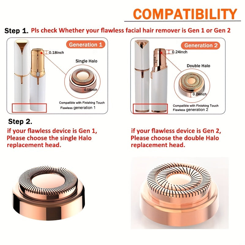 Facial Hair Remover Replacement Heads