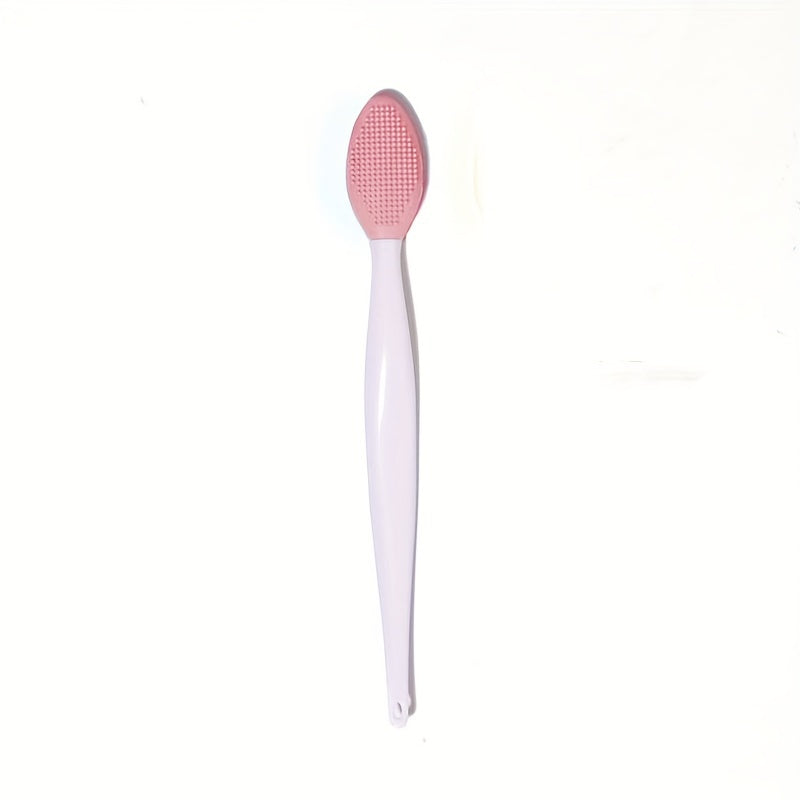 Light Beige Silicone Brush Exfoliating Nose Clean Brushes Tools with Replacement Head