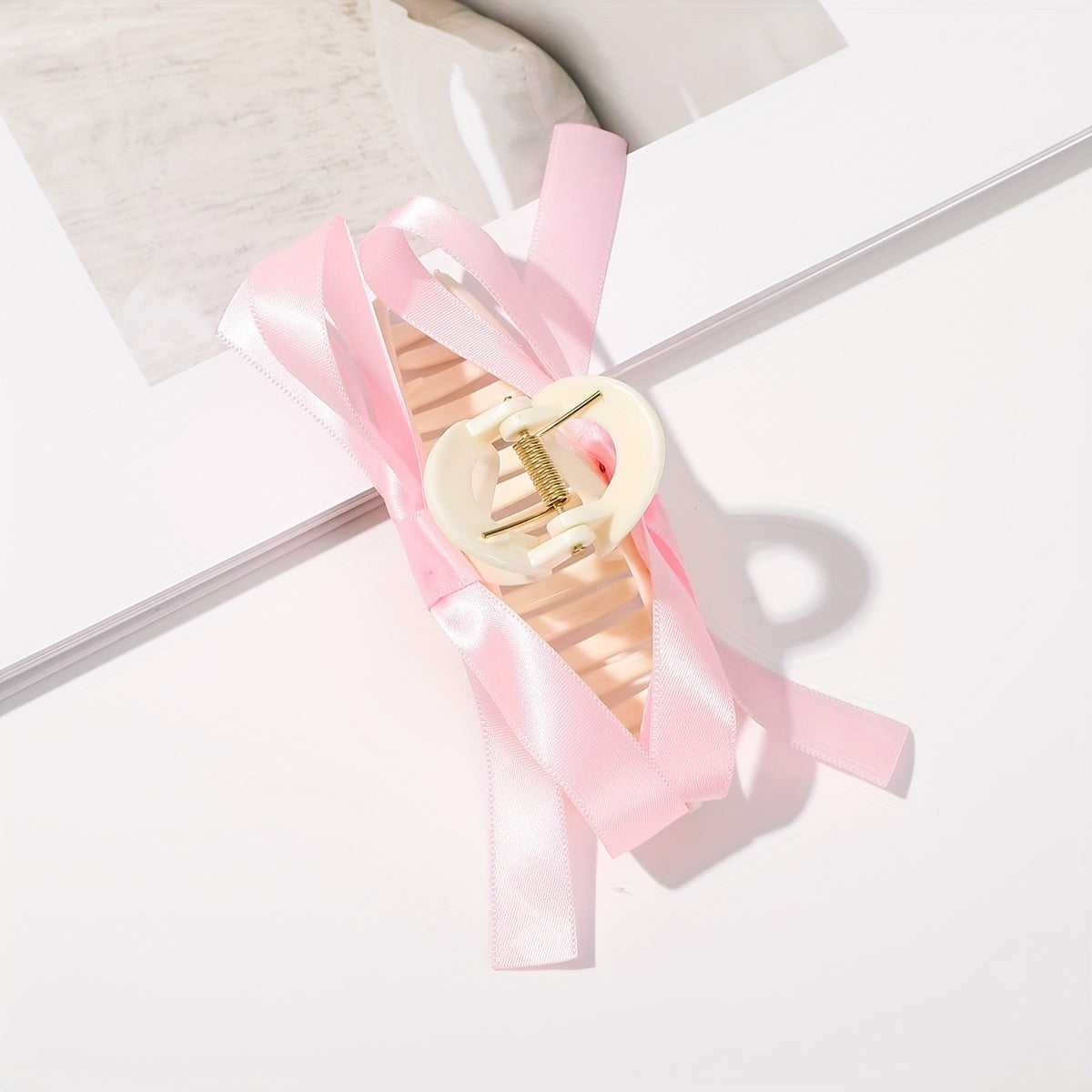 Large Black Bow Hair Claw Clip