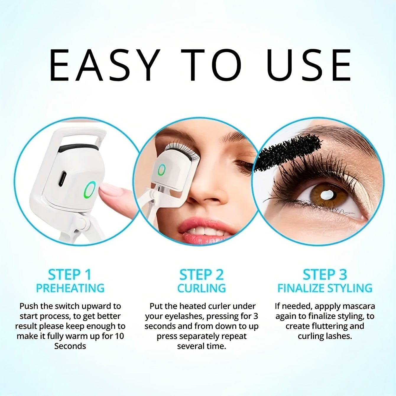 ABS Electric Eyelash Curler