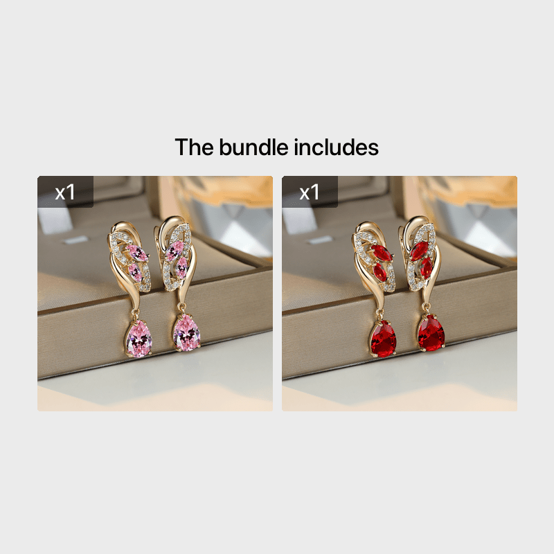 Flower Dangle Earrings for Women